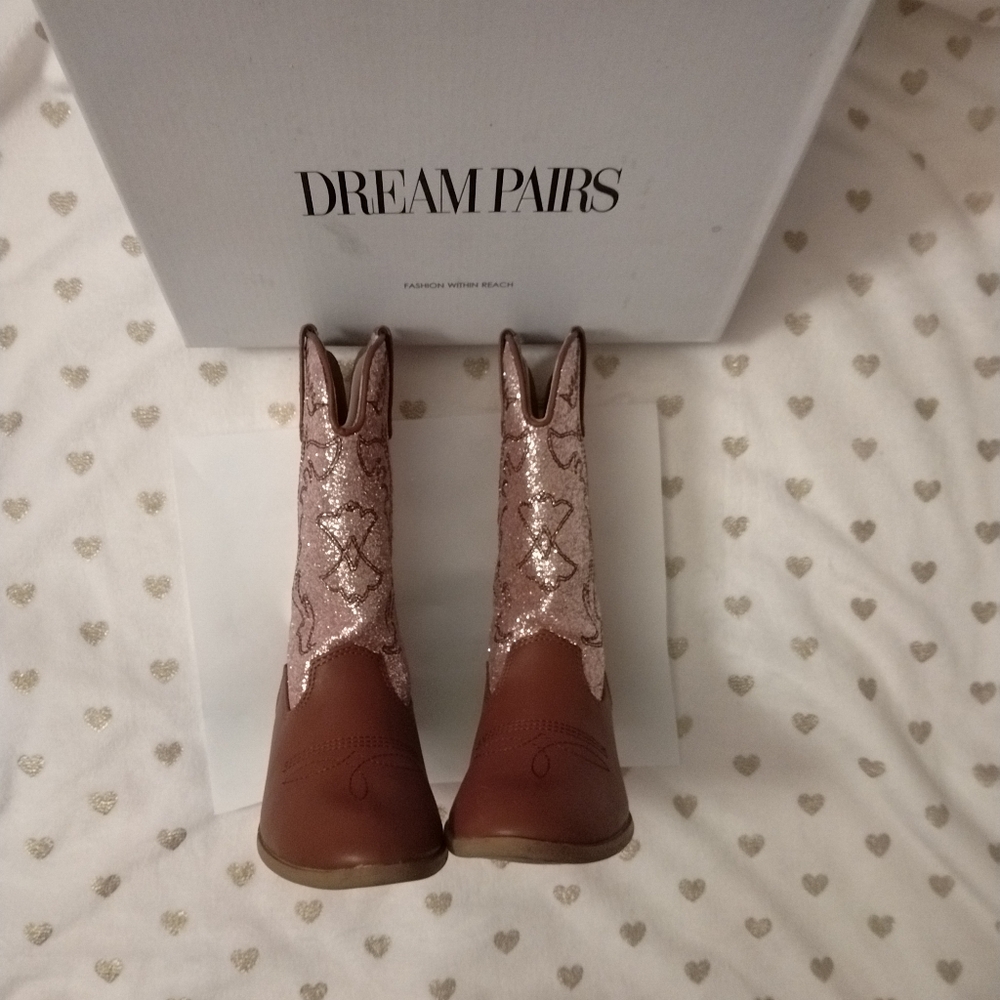๐ฅ3/$70 ๐S-HP๐ Dream Pairs Girl's Cowgirl Boots - Picture 2 of 15